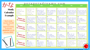 Study Calendar Example (1)